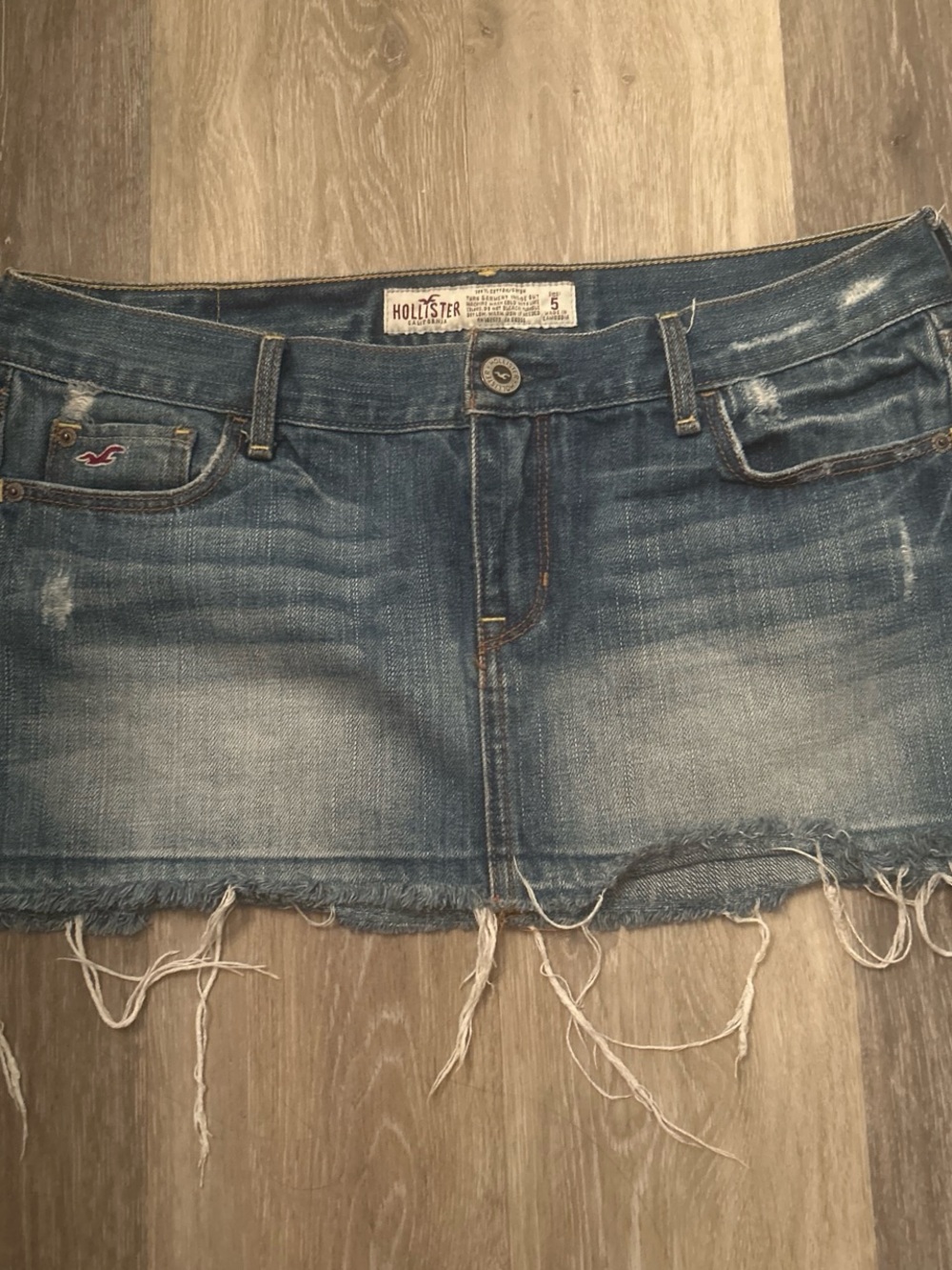 Vintage Hollister Denim Mini Skirt